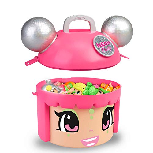 Pinypon Mix & Match Neon Party - Contenedor con 5 Figuras exclusivas, de 4 a 8 años (Famosa 700015210)