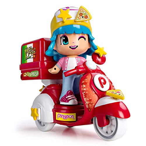 Pinypon - Moto de Pizzería, con 1 Figura, niños y niñas de 4 a 8 años (Famosa 700014911)