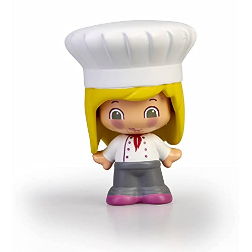 Pinypon - My First, Figura Chef, Muñeco cocinero de juguete para jugar a las cocinitas, combinable, Primer juego de habilidad manual para niños preescolares desde 12 meses, FAMOSA (700016400)