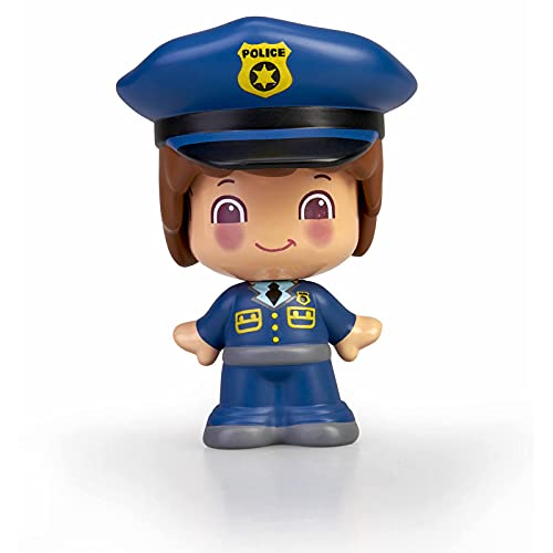 Pinypon - My First, Figura Policía, Figurita profesión policías, Juguete de policia para niños partir de un año, 3 caras diferentes,cuerpo intercambiable, Niños a partir de un año,FAMOSA (700016403)