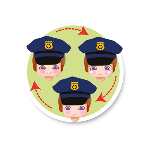 Pinypon - My First, Figura Policía, Figurita profesión policías, Juguete de policia para niños partir de un año, 3 caras diferentes,cuerpo intercambiable, Niños a partir de un año,FAMOSA (700016403)