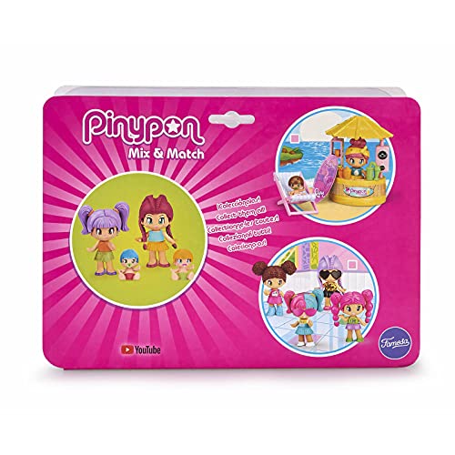 Pinypon- Pack 4 Figuras New Look, a Partir de 4 años (Famosa 700015571)