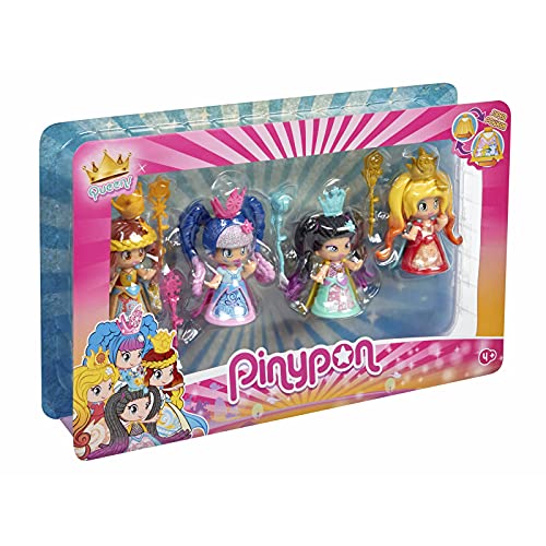 Pinypon- Pack 4 Queens, muñeca Figuras Reinas, Juguete (Famosa 700015821)