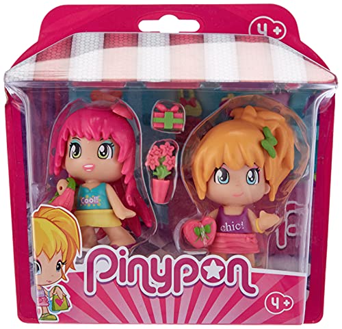 Pinypon- Pack Figuras Amigas de Compras, a partir de 4 años (Famosa 700015605)