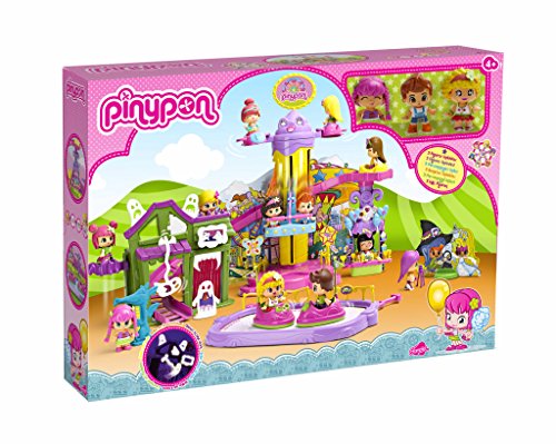 Pinypon - Parque de atracciones con 3 figuras, 58 x 40 cm (Famosa 700010566)