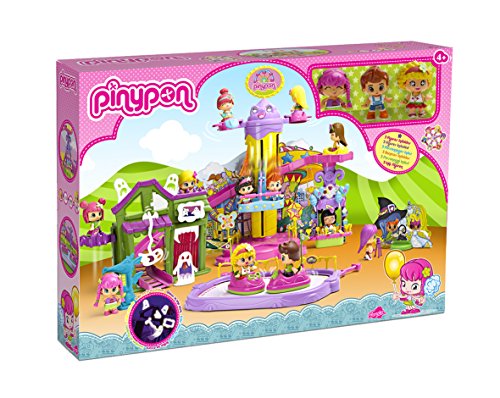 Pinypon - Parque de atracciones con 3 figuras, 58 x 40 cm (Famosa 700010566)