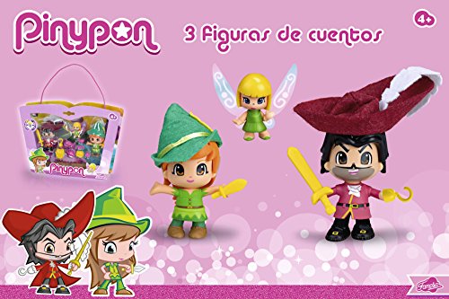 Pinypon Set con Figuras de Peter Pan, Garfio y Campanilla (Famosa 700012738)