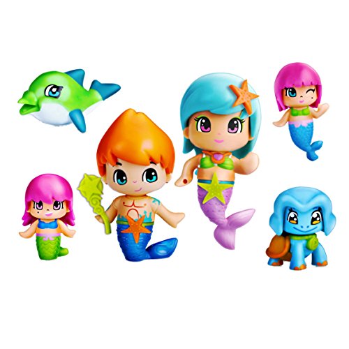 Pinypon Sirenitas pack grande de 6 figuras (Famosa 700013480) , color/modelo surtido