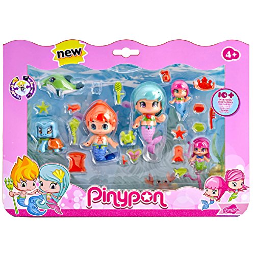 Pinypon Sirenitas pack grande de 6 figuras (Famosa 700013480) , color/modelo surtido