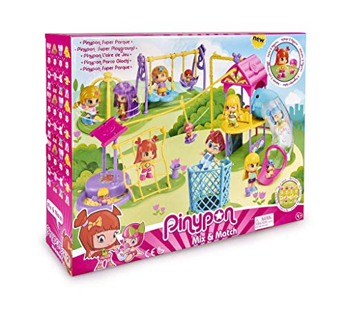 Pinypon Súper Parque - Set de Juguete y Accesorios con 2 Figuras para niños y niñas de 4 a 8 años (Famosa 700015071)