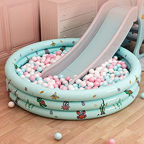 Piscina Hinchable,100X40cm Piscina Niños,Piscina Infantil de 3 Anillos, Piscina Infantil Hinchable,Piscina para Bebés, Bañera Portátil, Piscina Infantil