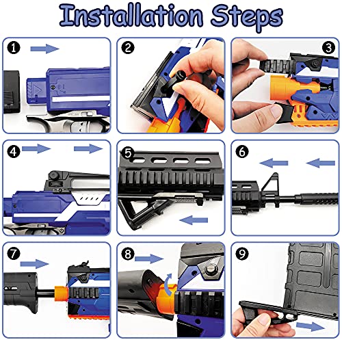 Pistola Juguete Eléctrica con Clip de 12 Dardos, M416 Blaster Automático Grande para Nerf Flechas con 100 Espuma Balas, 3 Modos de Disparo, USB Recargable, Regalo Juego al Aire Libre para Niño Adulto