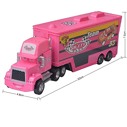 Pixar Cars 3 Lightning Mcqueen Storm Jackson El Rey 1:55 Diecast Metal Aleoy Model Toys para Boys Birthday Regional (Color : Truck Chick Hicks)