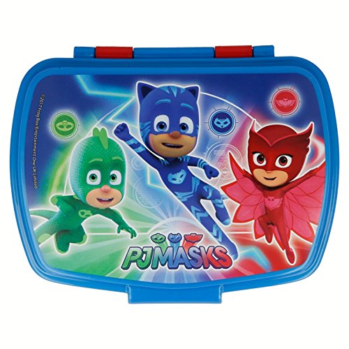 PJ Masks 2055 Sandwichera Restangular Multicolor Producto de plástico; Libre BPA; Dimensiones Interiores 16,5x11,5x5,5 cm