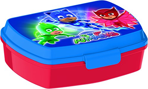 PJ Masks 2055 Sandwichera Restangular Multicolor Producto de plástico; Libre BPA; Dimensiones Interiores 16,5x11,5x5,5 cm