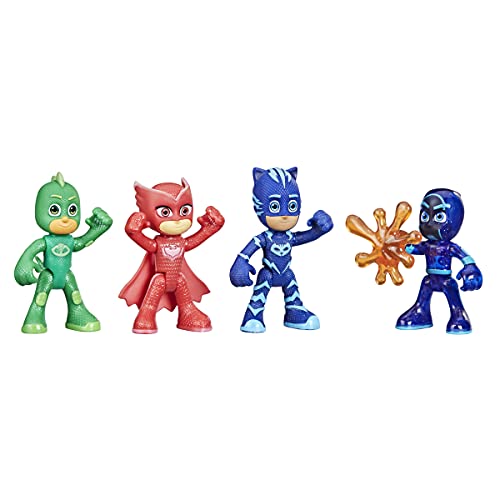 PJ Masks Juego de Figuras de acción Que Brillan en la Oscuridad, Juguete Preescolar para niños a Partir de 3 años (Hasbro F2836)