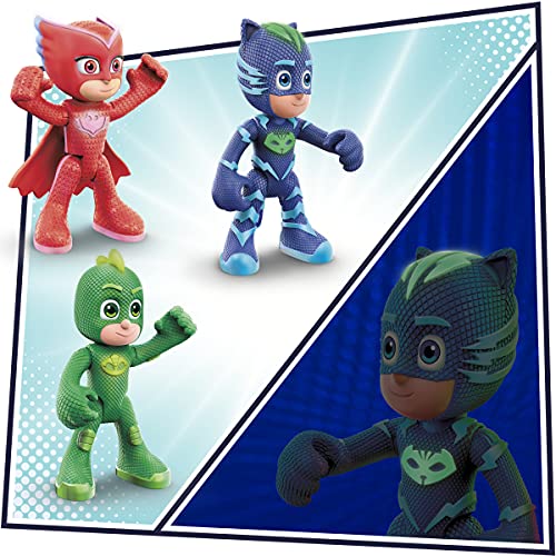 PJ Masks Juego de Figuras de acción Que Brillan en la Oscuridad, Juguete Preescolar para niños a Partir de 3 años (Hasbro F2836)