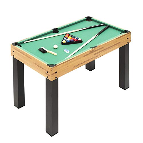 PL Ociotrends Devessport - Multijuego 12 en 1 - Futbolín, Billar, Push Hockey, Ice Hockey, Ping-Pong, Póker, Dados, Ajedrez, Anillas, Herradura, Bolos, Incluye nivelador - Medidas: 124 x 61 x 81 Cm