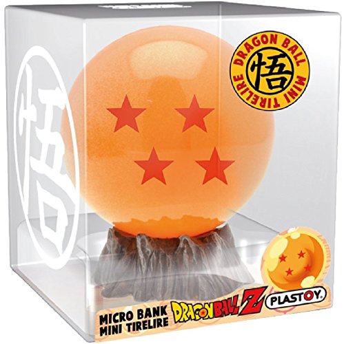 Plastoy Z Cristal Bola 4 Estrellas Mini Hucha 10 cm PVC Dragon Ball, Multicolor (PLY00080060)