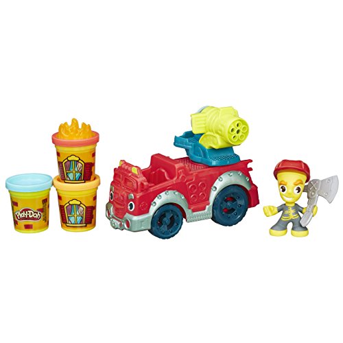 Play Doh - Camión de Bomberos con Botes de plastilina (Hasbro B3416EU4)