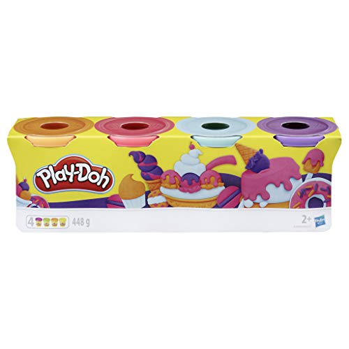 Play Doh - Pack 4 Botes Colores Dulces (Hasbro E4869ES0)