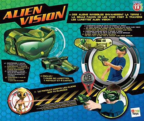 PLAY FUN BY IMC TOYS Alien Vision - Elimina los alientos con la máscara 3D y la pistola - Juego para niños mayores de 5 años