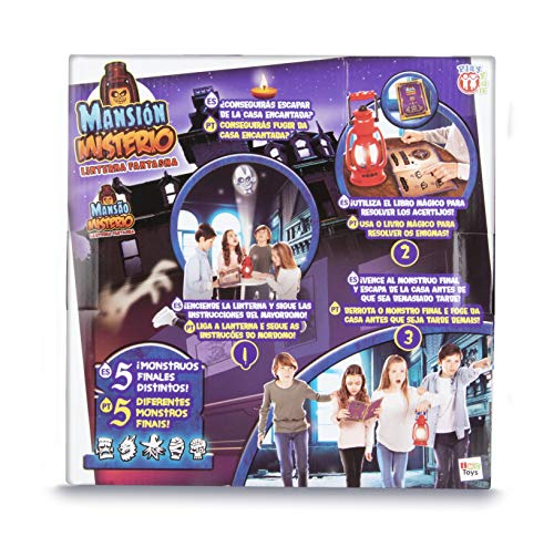 PLAY FUN BY IMC TOYS Mansión Miserio - Juego Escape Room con libro mágico y linterna; para Niños mayores de 6 años