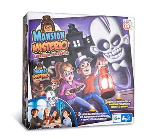 PLAY FUN BY IMC TOYS Mansión Miserio - Juego Escape Room con libro mágico y linterna; para Niños mayores de 6 años