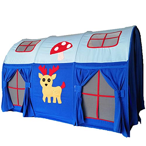 Play House Túnel for niños for 90-100cm de Ancho Tienda de literas de Cama Alta, Tienda de Juegos Castillo Plegable Playhouse Niñas Niños Regalo de cumpleaños