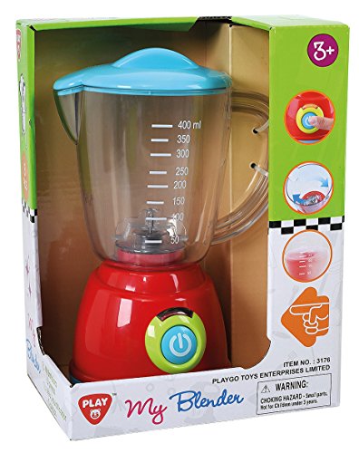 Playgo Batidora de vaso para cocina de juegos con función y sonido.