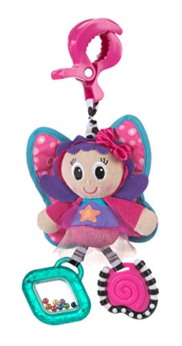 Playgro Juguete Colgante Hada, Desde el Nacimiento, Dingly Dangly Floss the Fairy, Rosa/Azul, 40107