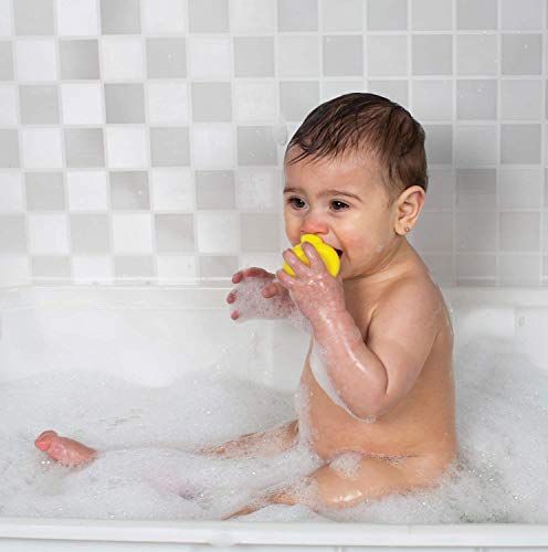 Playgro Mini-patos para el baño, 4 Piezas, Totalmente sellados, Resistentes al agua y la suciedad, Ideales para el baño del bebé, A partir de 6 meses, Libres de BPA, Colorido, 40212