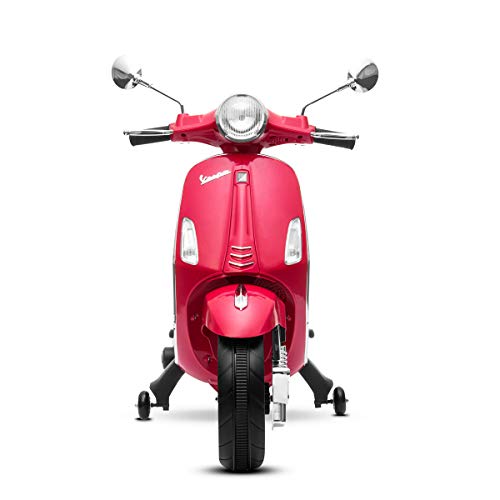 Playkin VESPA ROJA - Moto electrica niños oficial bateria 6V recargable triciclo +3 años juguetes infantiles triciclo correpasillos