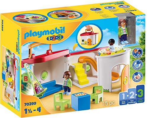 PLAYMOBIL 1.2.3 Guardería Maletín, A partir de 18 meses (70399)