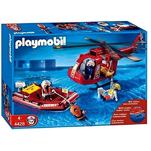 PLAYMOBIL 4428 - Helicóptero y Bote de Rescate