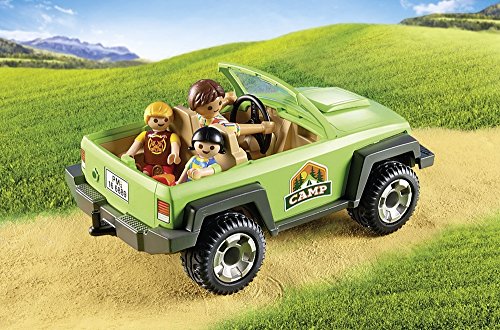 Playmobil 6889 Playset Campamento de Verano con Coche Off-Road SUV, Multicolor