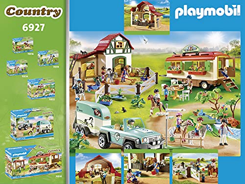 Playmobil-6927 Playmobil Figura de construcción Granja de Ponis con muchos Animales y Pajar, A partir de 4 años, multicolor (6927)