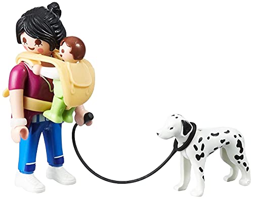 Playmobil 70154 Special Plus Mamá con bebé y Perro, Multicolor