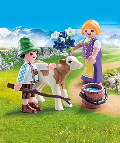 Playmobil 70155 Special Plus Niños con kälbchen, Multicolor