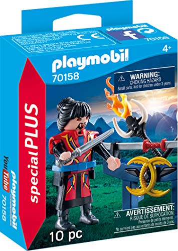 PLAYMOBIL 70158 Special Plus Asia Guerrero, Multicolor, color carbón , color/modelo surtido