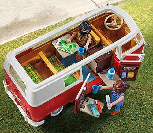 PLAYMOBIL 70176 Volkswagen T1 Camping Bus, Para niños a partir de 5 años