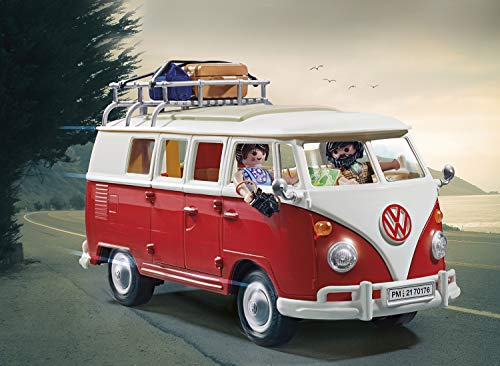 Playmobil 70176 Volkswagen T1 Camping Bus, para Niños A Partir De 5 Años + Scooby-Doo La Máquina del Misterio con Efectos De Luz, A Partir De 4 Años (70286)