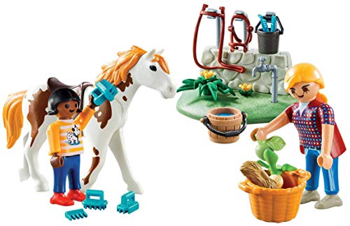 Playmobil-9100 Maletín Grande Cuidado de Caballos, Multicolor, única (9100)