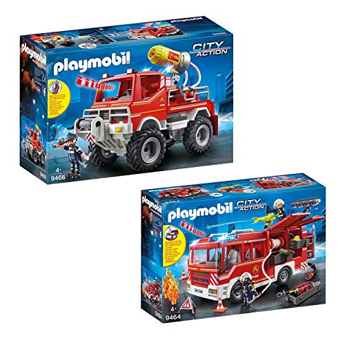 PLAYMOBIL 9464-66 Set 9 de Bomberos: 9464 + 9466