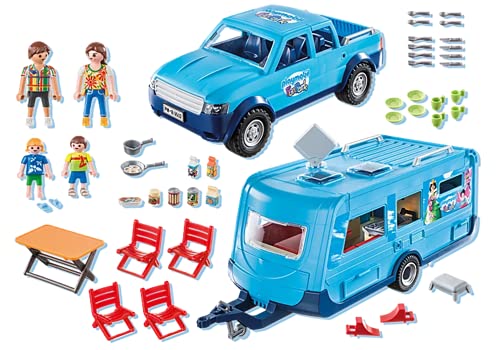 Playmobil 9502 Fun Park Pick up und Wohnwagen