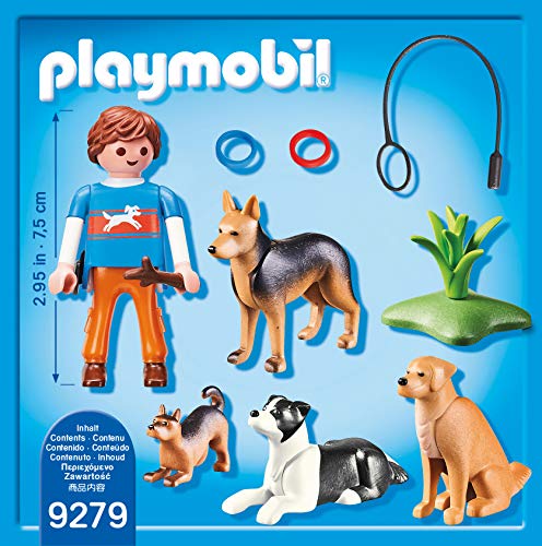 PLAYMOBIL- Adiestrador de Perros Juguete, Multicolor (geobra Brandstätter 9279)