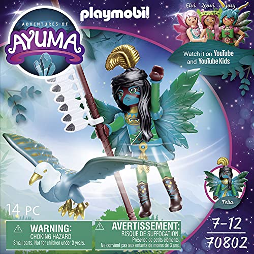 PLAYMOBIL Adventures of Ayuma 70802 Knight Fairy con animal del alma y accesorios, A partir de 7 años