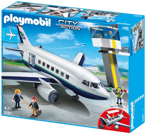 PLAYMOBIL - Avión de pasajeros y mercancías (5261)