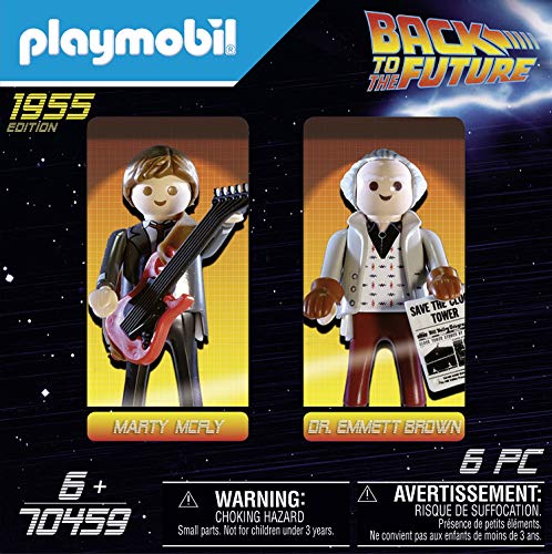 PLAYMOBIL Back to the Future Back to the Future Marty Mcfly y Dr. Emmett Brown, A partir de 6 años (70459)