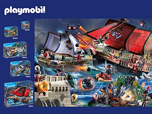 PLAYMOBIL Calendario de Adviento Caza del Tesoro en la Cala del Pirata, A partir de 4 años (70322)